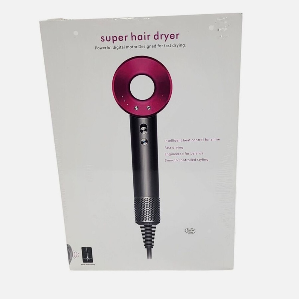 COPY - NEW Super Hair Dryer Brand New Factory Sealed Sonic Fuchsia Silver